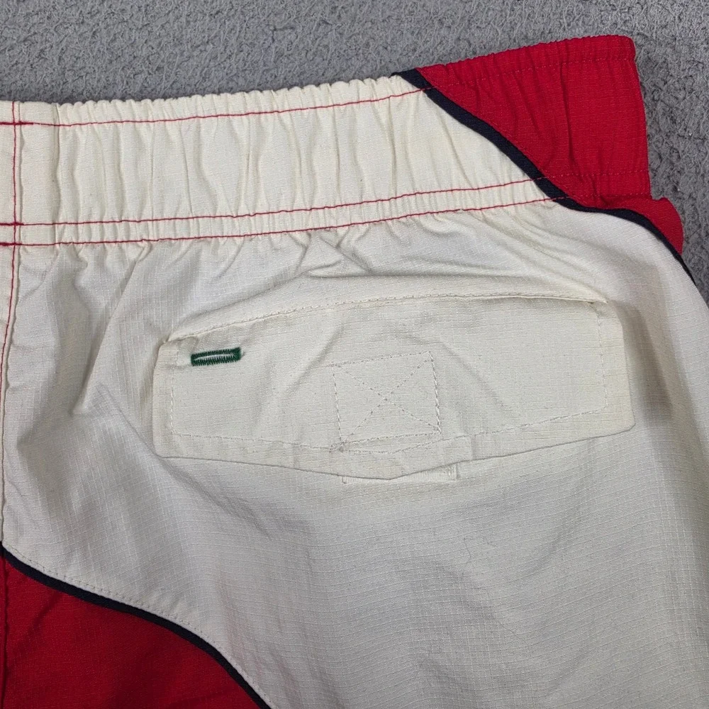 Tommy Hilfiger Swim Trunks Mens Medium 30 Red White Colorblock‎ Mesh Lining